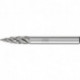 Fraise sur tige SPG D. 6&nbsp;mm long. tête 18&nbsp;mm D. tige 6&nbsp;mm carbure engrènement ST 