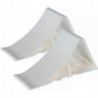 Jeu de cales de roue plastique dur L350xl140xH90mm poids 0.48&nbsp;kg blanc 
