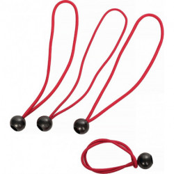 Tendeur de bâche épaisseur 0.4&nbsp;cm 4 pièces / jeu caoutchouc longueur 270&nbsp;mm 