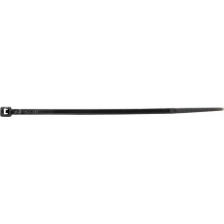 Colliers de câblage longueur 200&nbsp;mm largeur 3.6&nbsp;mm polyamide noir (stabilisé UV) 