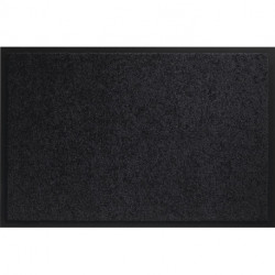 Paillasson lavable noir polyamide L900xl2500xS7mm 