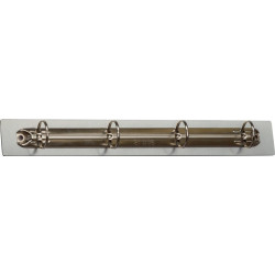 Reliure à 4 anneaux D. 40&nbsp;mm aluminium approprié pour DIN A5 / DIN A4 / DIN A3 T 