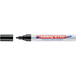 Marqueur à encre industriel 8750 noir graduation 2-4&nbsp;mm pointe ronde EDDING (Par 10)