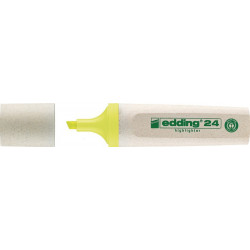 Surligneur 24 EcoLine jaune graduation 2-5&nbsp;mm pointe biseautée EDDING (Par 10)