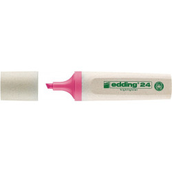 Surligneur 24 EcoLine rose graduation 2-5&nbsp;mm pointe biseautée EDDING (Par 10)