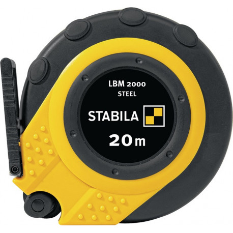 Mètre ruban à capsule LBM 2000 ACIER L.20m ruban lar.13mm mm EG II PC-ABS/TPE ruban acier 