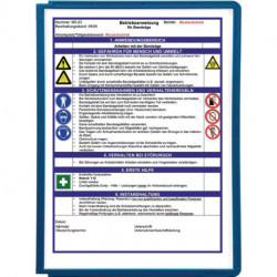 Sichttafel PP m.Profilrahmen schwarz DIN A4 reflexionsarm 5St./Btl.DURABLE
