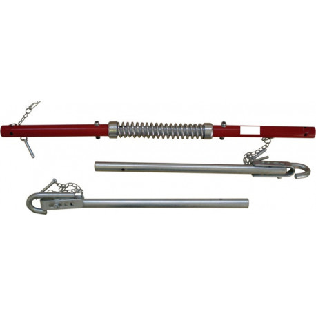 Tige de remorquage galvanisé L1.8xl70xH55mm poids 5.1&nbsp;kg rouge/argent 