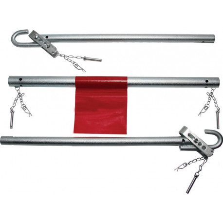 Tige de remorquage acier / métal L1.8xl65xH53mm poids 4.26&nbsp;kg argent 