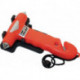 Marteau de secours plastique robuste L150xl95xH27mm poids 0.19&nbsp;kg orange 