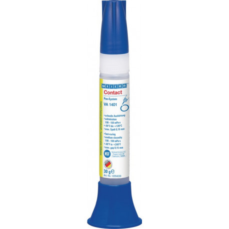 Colle cyanoacrylate VA 1401 30&nbsp;g liquide incolore et clair système Pen WEICON (Par 20)