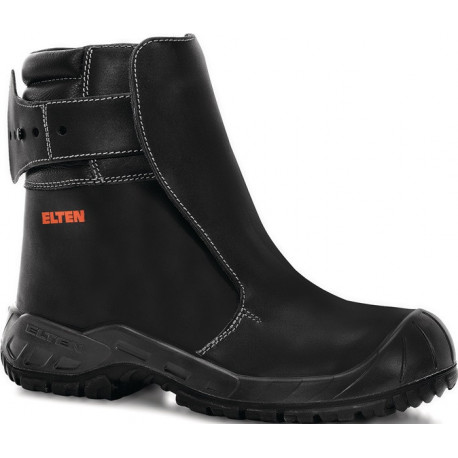 Bottes de fonderie Calvin taille 40 cuir noir S3 SRC HRO HI1 Fe Al EN ISO 20349 ELTEN 