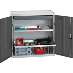 Armoire d’outillage/Servante de machine H1000xl1000xP500&nbsp;mm 1 tiroir. 2 étagères 