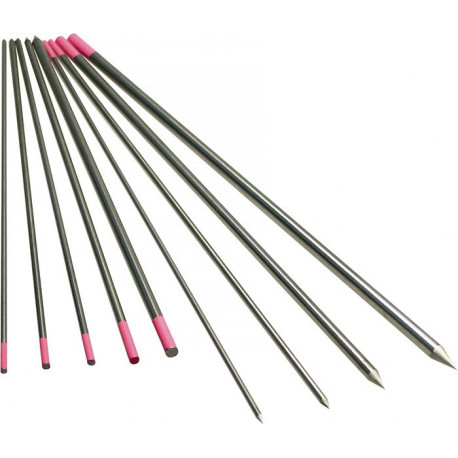 Électrode en tungstène LYMOX d. 1.6&nbsp;mm longueur 175&nbsp;mm rose LITTY (Par 10)