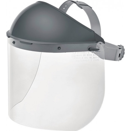 Protection faciale pour électricien GFKKH001-E PC. clair 460 x 200 x 1.5&nbsp;mm EN 1 
