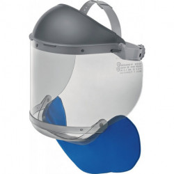 Protection faciale pour électricien GFKKH002-E PC. gris 550 x 200 x 2&nbsp;mm EN 166. 