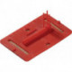 Plaquette de trait de niveau et d’axe RS21 pour L80xl50mm 8&nbsp;g ROTHBUCHER SYSTEME (Par 50)