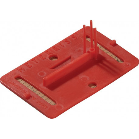 Plaquette de trait de niveau et d’axe RS21 pour L80xl50mm 8&nbsp;g ROTHBUCHER SYSTEME (Par 50)