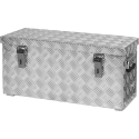 BOÎTE DE TRANSPORT ALU 628X275X280MM PLATEAU DAMIER FORMAT 48 LITRES