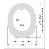 FORMAT Basic WC-Sitz Scharniere Edelstahl. pergamon