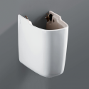 Demi colonne sous vasque FORMAT F-clean. KERAFIX quincaillerie pour lavabo
