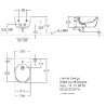 FORMAT Design Wand-Bidet weiß FormatClean