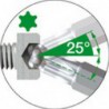 Clé mâle coudée longue phosphatée tête sphérique T25x mm Wiha 1 PCS