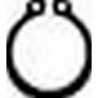 Pince à circlips extérieurs, courbée, en acier inoxydable au chrome vanadium, pointes antidérapantes, Dimensions : A 21, Ø d'arbre 19-60 mm, Long. 170 mm