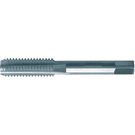 Taraud à main, filetage métrique, finisseur n°3, Filetage : M2,2, Pas 0,45 mm, Long. totale 36 mm, queue Ø 2,8 mm, Carré de la queue : 2,1 mm