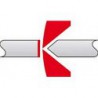 Pince coupante latérale d'électronicien Super Knips®, inoxydable, Modèle : Sans facette, pointes coudées à 60°, Long. 125 mm