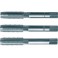Jeu de tarauds à main, filetage régulier ISO métrique, 3 unités, Filetage : M1,4, Pas 0,30 mm, Long. totale 32 mm, queue Ø 2,5 mm