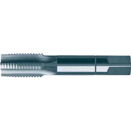 Jeu de tarauds à main, filetage métrique à pas fin, 2 pièces, Filetage x pas : M10 x 1,00 mm, Long. totale 63 mm, Carré de la queue 5,5 mm