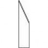 Cartouche trapézoïdale alu, Long. : 1,0 m