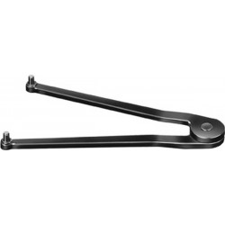 Clé à ergots, réglable, Capacité de serrage : 7-40* mm, Ø du tenon 2,0 mm, Long. du tenon 2,5 mm, Long. : 115 mm, Épais. : 3,0 mm