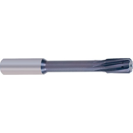 Alésoir haute performance HNC avec arrosage central pour trou débouchant, Ø nominal : 9,97 mm, Long. utile 76 mm, Long. totale 120 mm, Ø queue h6 : 10 mm