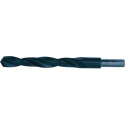 Foret hélicoïdal avec queue cylindrique dégagée, en acier à coupe rapide, type N, DIN 338, surface sans revêtement, Ø h8 : 16,50 mm, Long. totale 184 mm