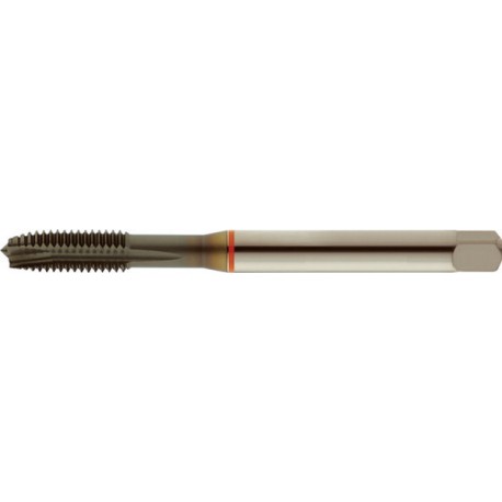 Taraud machine pour trous débouchants, DIN 371 B, Filetage M4, Pas 0,7 mm, Long. totale : 63 mm, queue Ø 4,5 mm, Carré de la queue : 3,4 mm