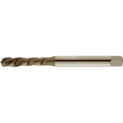 Taraud machine pour trous borgnes à gauche, sans revêtement, DIN 371 B, Filetage M5, Pas 0,8 mm, Long. totale : 70 mm, queue Ø 6,0 mm