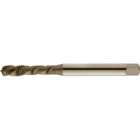 Taraud machine pour trous borgnes à gauche, sans revêtement, DIN 371 B, Filetage M5, Pas 0,8 mm, Long. totale : 70 mm, queue Ø 6,0 mm