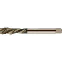 Taraud machine pour trous borgnes à gauche, sans revêtement, DIN 376 B, Filetage M12, Pas 1,75 mm, Long. totale : 110 mm, queue Ø 9,0 mm
