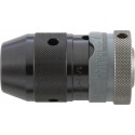 Mandrin standard à serrage rapide, résistant au perçage à percussion, Capacité de serrage : 0,5-10,0 mm, Fixation B12, Ø extérieur 40 mm