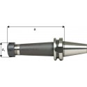 Mandrin à pinces, type ER DIN 2080 avec arrosage central, Capacité de serrage : 2,0-20,0 mm, MAS-BT 40, Pince de serrage ER32, a : 70 mm, d1 : 50 mm