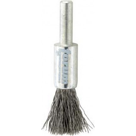 Brosse-pinceau, fil d'acier trempé, ondulé, Ø de la brosse : 30 mm, Long. de la garniture 25 mm, Epaisseur du fil 0,30 mm, Vitesse maxi. : 15000 tr/mn