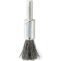 Brosse-pinceau, fil d'acier trempé, ondulé, Ø de la brosse : 30 mm, Long. de la garniture 25 mm, Epaisseur du fil 0,30 mm, Vitesse maxi. : 15000 tr/mn