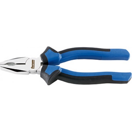Pince universelle, acier chrome vanadium, tête chromée, poignées à gaine en plastique, Long. : 180 mm, Capacité de coupe du Ø du fil dur 2,2 mm