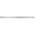 Règle graduée en acier, Long. : 300 mm, Larg. : 30 mm, Epaisseur 1,0 mm, Graduation du bord supérieur : 1/2 mm, Graduation du bord inférieur : 1/1 mm