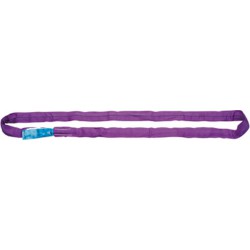 Elingue ronde à gaine double, Taille : 4 m, Long. utile 2,0 m, Capacité max. directe 8000 kg, Larg. : d'élingue environ : 85-90 mm, Couleur : bleu