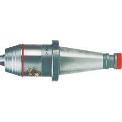 Mandrin de perceuse court pour rotation à droite / à gauche, modèle de précision, DIN 2080, Capacité de serrage d1 : 0,5-13,0 mm, ISO 40, Ø extérieur 50 mm