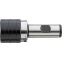 Mandrin de taraudage à changement rapide avec compensation de Long. élastique, DIN 1835 B+E, pour taraud M14-M33, Ø de la tige 32 m