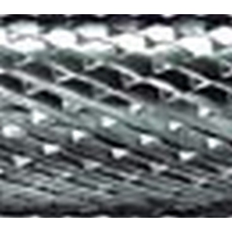 Mini-fraise sur tige de 3 mm, en carbure, forme sphérique cylindrique WRC (bout rond), denture 4, Forme : WRC 0313, Ø de la tête 3 mm